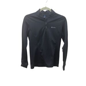 Odlo Womens Black Active Long Sleeve Athletic Top Pullover Sweatshirt Small (SM)